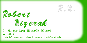 robert mizerak business card